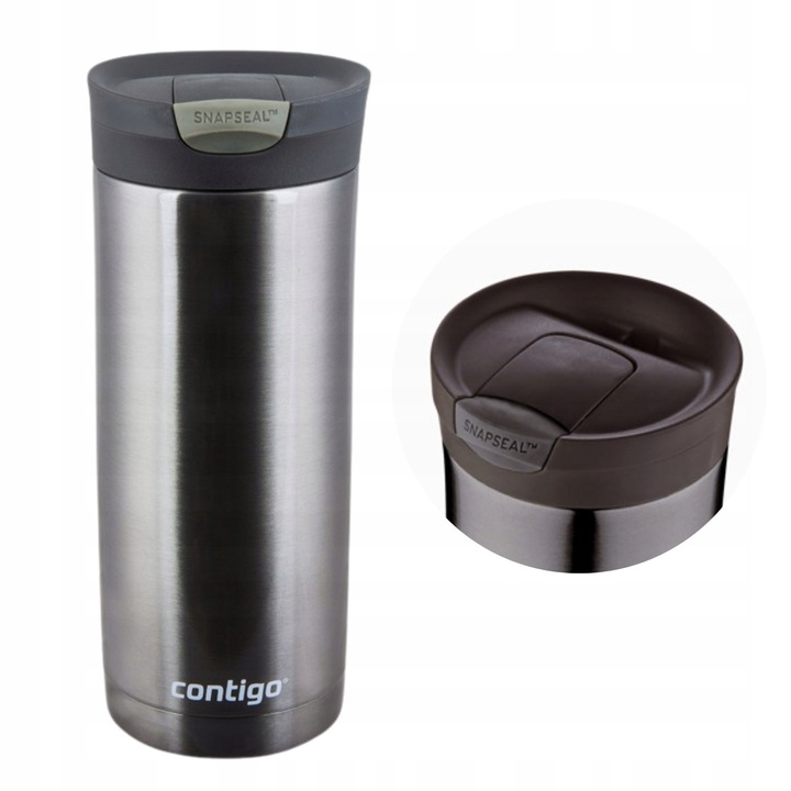 CONTIGO 2095637 kubek termiczny Huron srebrny 470ml
