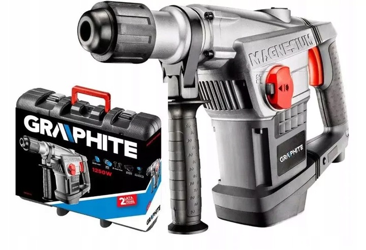 MŁOT UDAROWY (UDAROWO-OBROTOWY) MŁOTOWIERTARKA SDS+ 1500W GRAPHITE 58G862