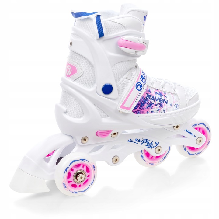 Rolki Łyżwy Wrotki 4w1 Regulowane RAVEN Meia 31-35 Kółko LED