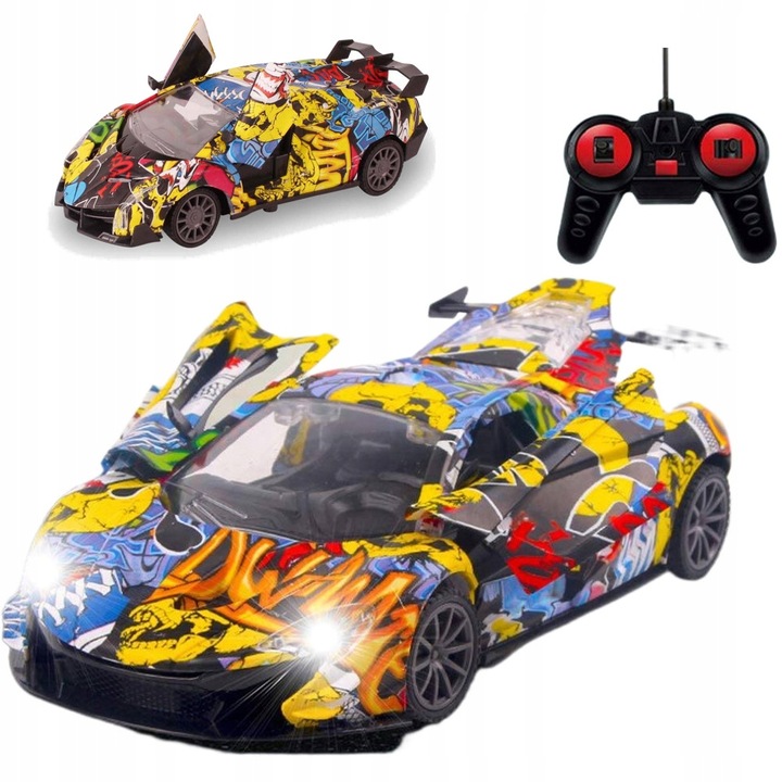 Lamborghini SAMOCHÓD ZDALNIE STEROWANY AUTO R/C PILOT Graffiti DRIFT Drzwi