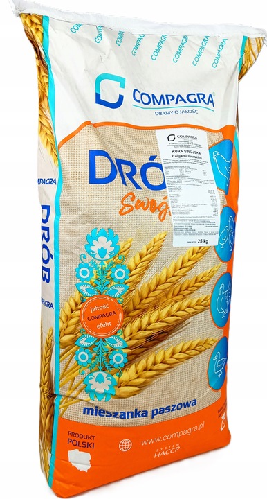 PASZA DLA KUR NIOSEK 25 KG KRUSZONKA MIESZANKA KARMA DLA DROBIU Z ALGAMI