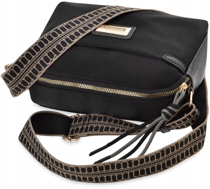 Stylowa Torba Damska Monnari Torebka Listonoszka Na Pasku Czarna Mała