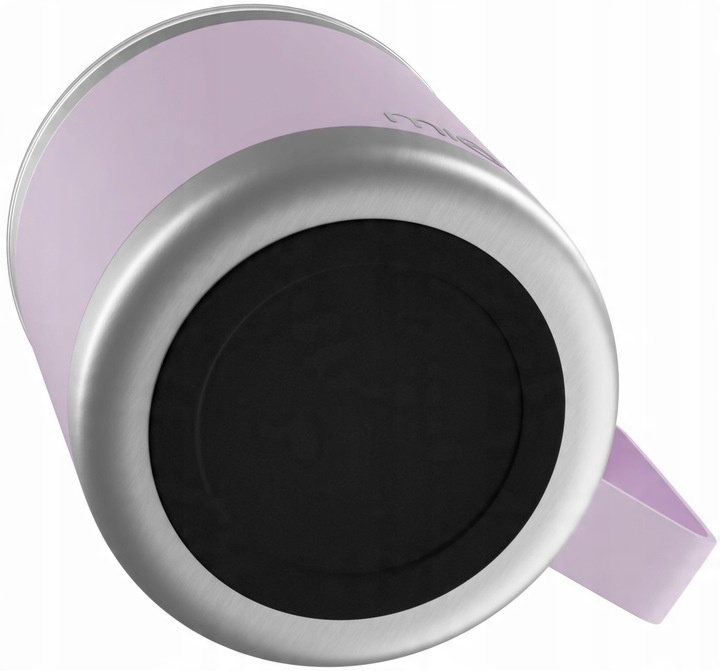 Kubek termiczny z uchwytem kempingowy z pokrywką Miowi 350 ml Różowy