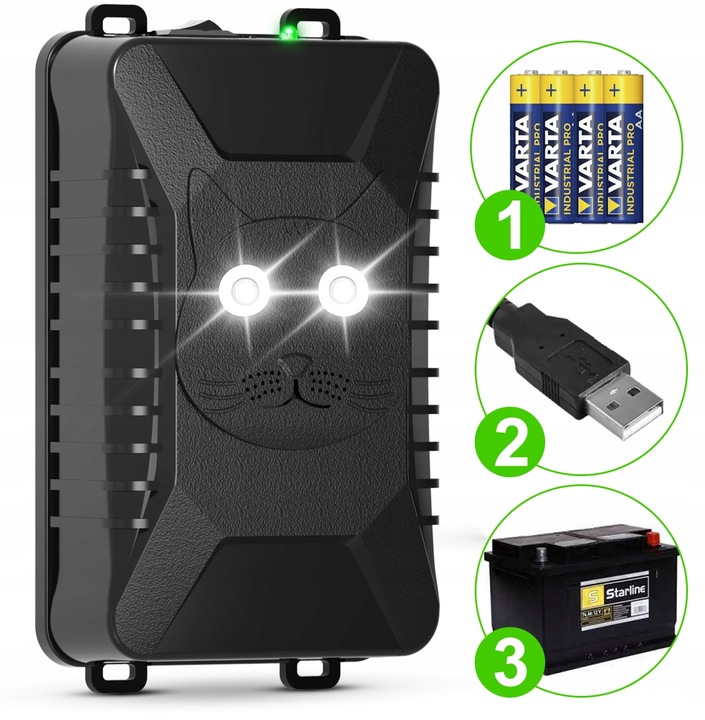 ODSTRASZACZ na KUNY MYSZY do SAMOCHODU AUTA GRYZONI KUN SAMOCHODOWY 5-12V