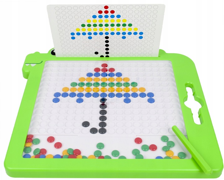 TABLICA MAGNETYCZNA DINOZAUR UKŁADANKA MOZAIKA MONTESSORII