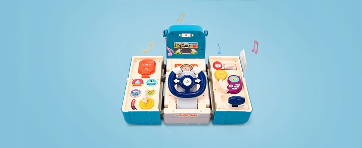 INTERAKTYWNY SAMOCHÓD WBIJAK EDUKACYJNY POJAZD DLA DZIECI Z DŹWIĘKIEM 6M+