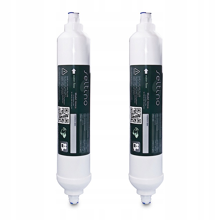 ZESTAW 2x zewnętrzny FILTR Wody Seltino do lodówek SIDE BY SIDE TOP JAKOŚĆ