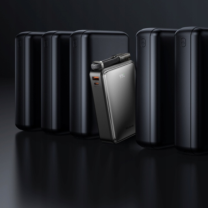 MCDODO POWERBANK 20000MAH Z WYŚWIETLACZEM 3X USB USB-C 67W + KABEL USB-C PD