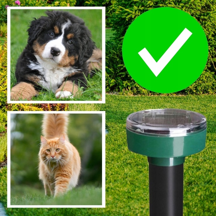 ODSTRASZACZ SOLARNY NA KRETY NORNICE I WĘŻE ODSTRASZACZ KRETÓW WĘŻY (4 SZT)