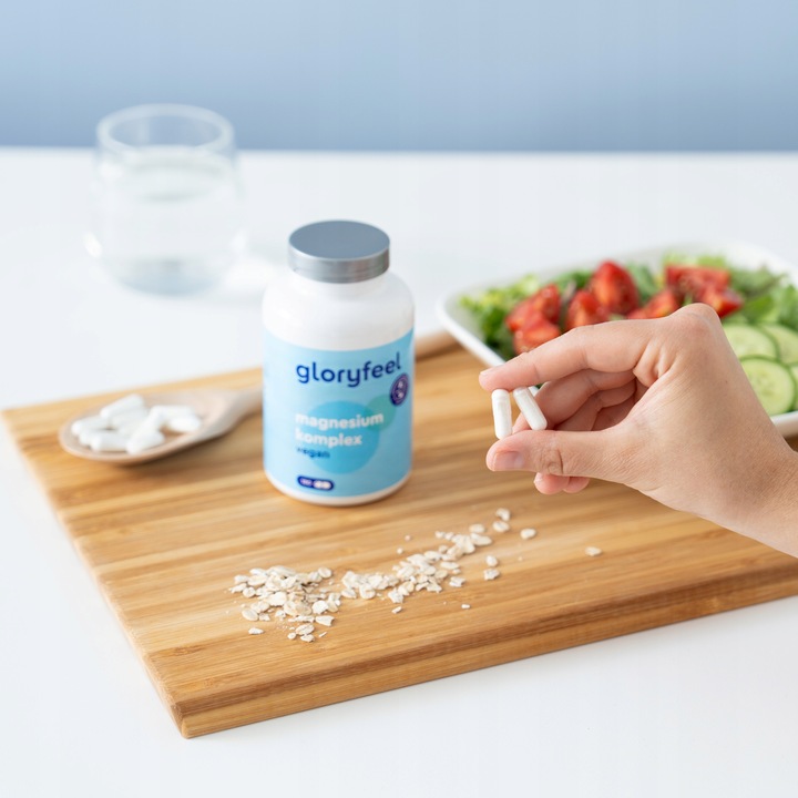 MAGNEZ KOMPLEKS FORTE - 180 tab związki premium 5 w 1 bisglicynian magnezu