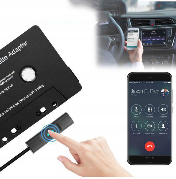 ADAPTER KASETY BLUETOOTH5.0 AUTA AUDIO ODBIORNIK