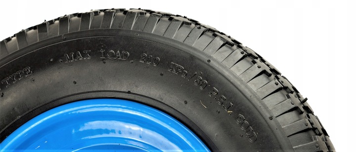 KOŁO KÓŁKO DO TACZEK 4.00-8 2PR SUPER MOCNE + ośka