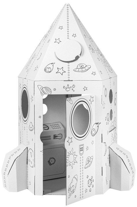 TEKTORADO NIEZWYKŁA RAKIETA DO ZABAWY I KOLOROWANIA DLA DZIECI DOMEK