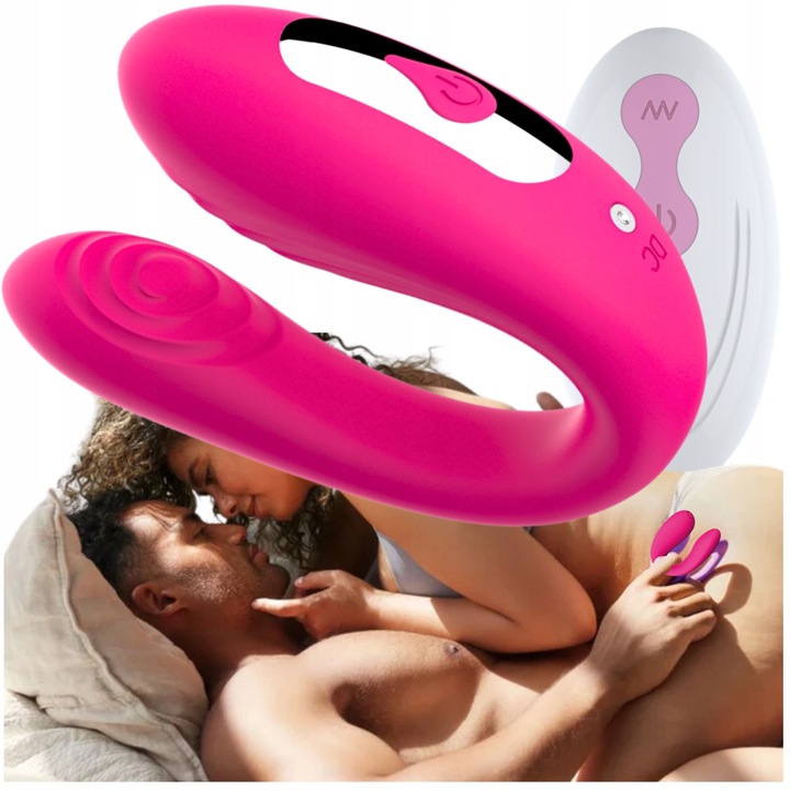 WIBRATOR DLA PAR masażer punktu G łechtaczki i penisa prezent NA WALENTYNKI