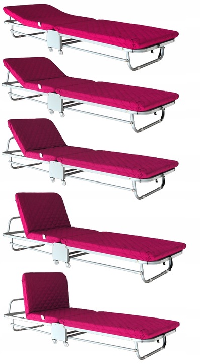 SKŁADANE ŁÓŻKO POLOWE TURYSTYCZNE REGULOWANE OPARCIE LEŻANKA LEŻAK POLÓWKA