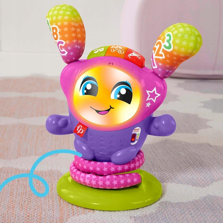 FISHER PRICE INTERAKTYWNA TANECZNA DJ-ka zabawka edukacyjna +9m HRD21