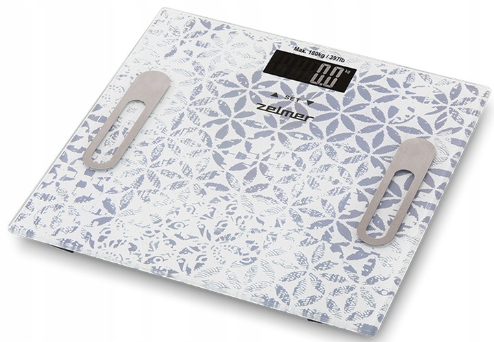Waga łazienkowa elektroniczna Zelmer ZBS1012 Wyświetlacz LCD max. 180kg BMI