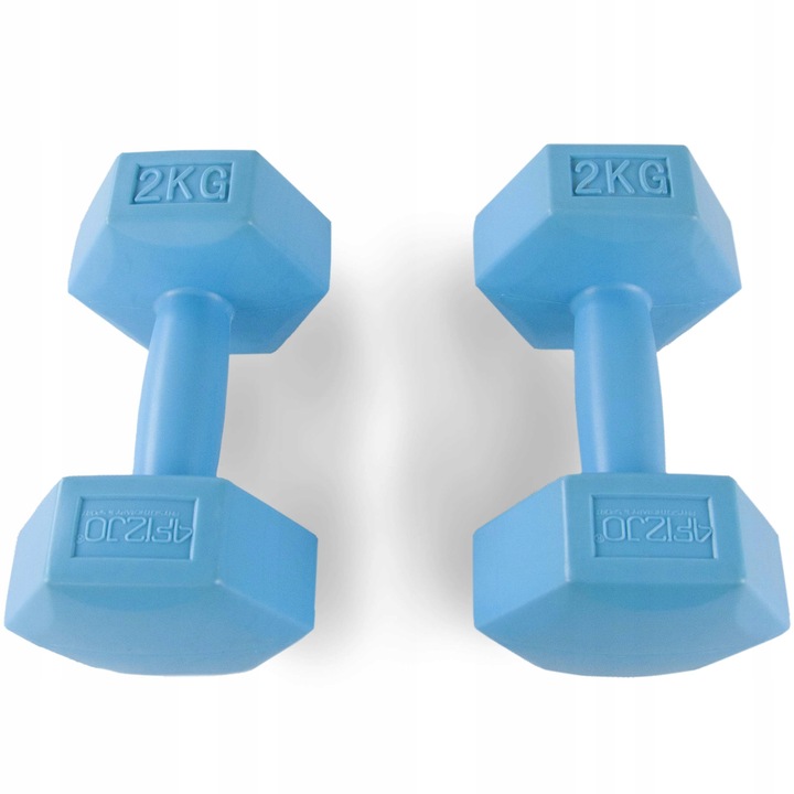 HANTLE DO ĆWICZEŃ MAŁE 2X2KG ĆWICZENIA TRENING SIŁOWY HANTELKI FITNESS