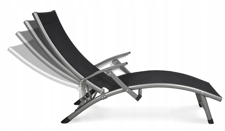 Leżak Relax Black