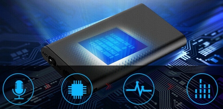 mini DYKTAFON SZPIEGOWSKI podsłuch AKTYWACJA GŁOSEM wymiary 4,2X2,2CM 32GB