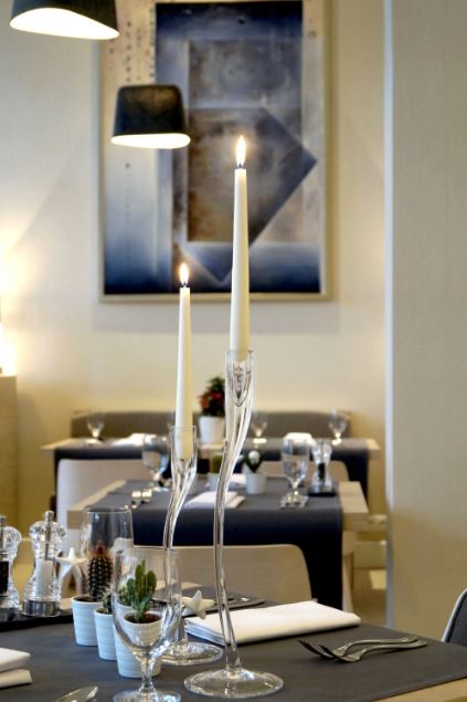 Stożkowa Świeca 24cm/10szt świeczka stroik adwent dekoracj PERŁOWA BIEL