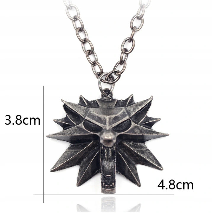 Naszyjnik Medalion Wiedźmin Witcher Dziki STAL316L