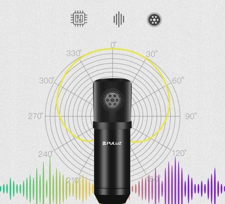 MIKROFON STUDYJNY USB PULUZ POJEMNOŚCIOWY GAMING