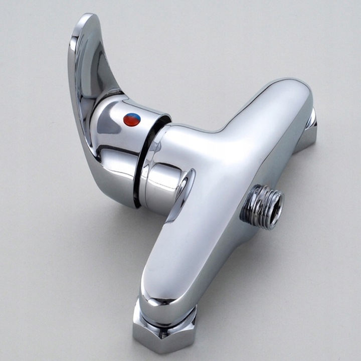 BATERIA PRYSZNICOWA CHROM ZESTAW ZE SŁUCHAWKĄ WĘŻEM I UCHWYTEM ŚCIENNYM