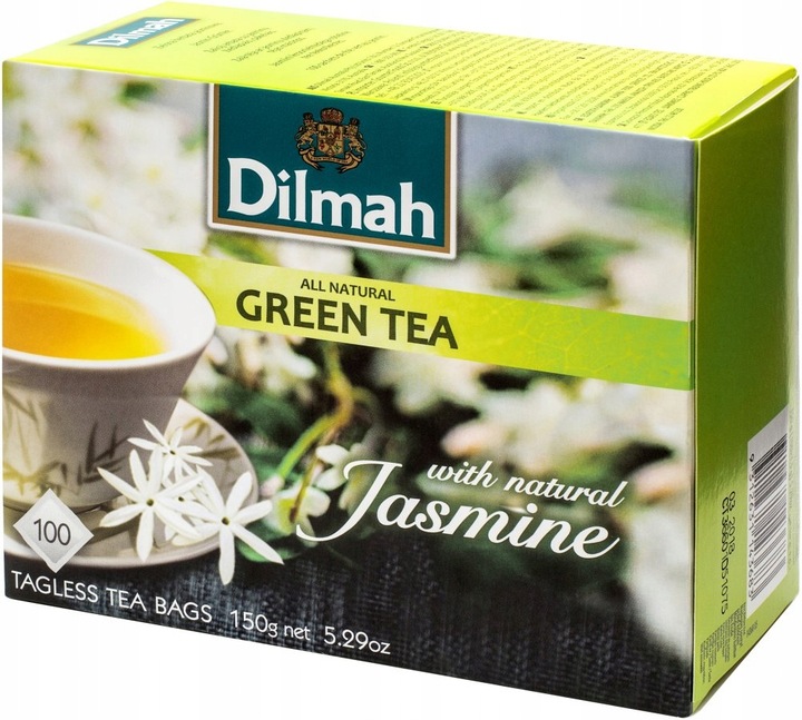 Dilmah Zielona herbata jaśminowa 100 x 1,5 g