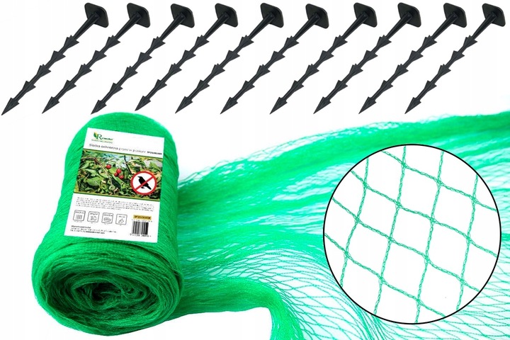 Siatka ochronna na oczko wodne basen liście 15x15m +KOTWY przeciw liściom