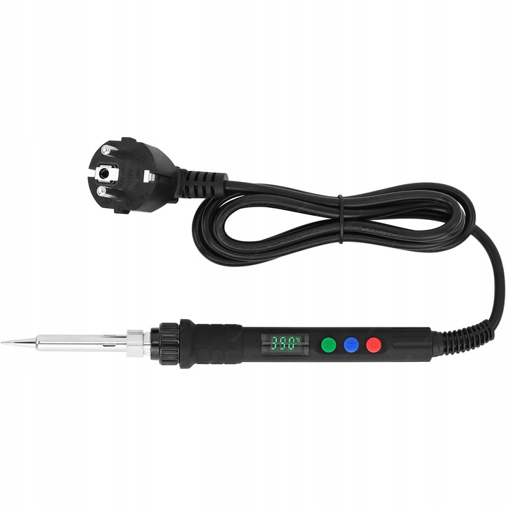 LUTOWNICA PRECYZYJNA KOLBOWA S801B 80W Z REGULACJĄ TEMPERATURY + AKCESORIA