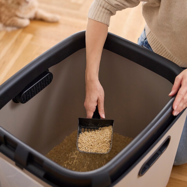 Rotho Zamknięta Duża Kuweta dla Kota XXL na Żwirek dla kota Olbrzymie Rasy