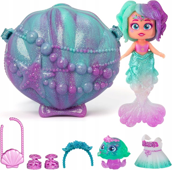 Kookyloos SYRENKA Mermaid Pearl + PET PART Roxy - lalki LALECZKI lalka PETS