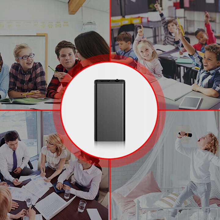 mini DYKTAFON SZPIEGOWSKI podsłuch AKTYWACJA GŁOSEM wymiary 4,2X2,2CM 32GB