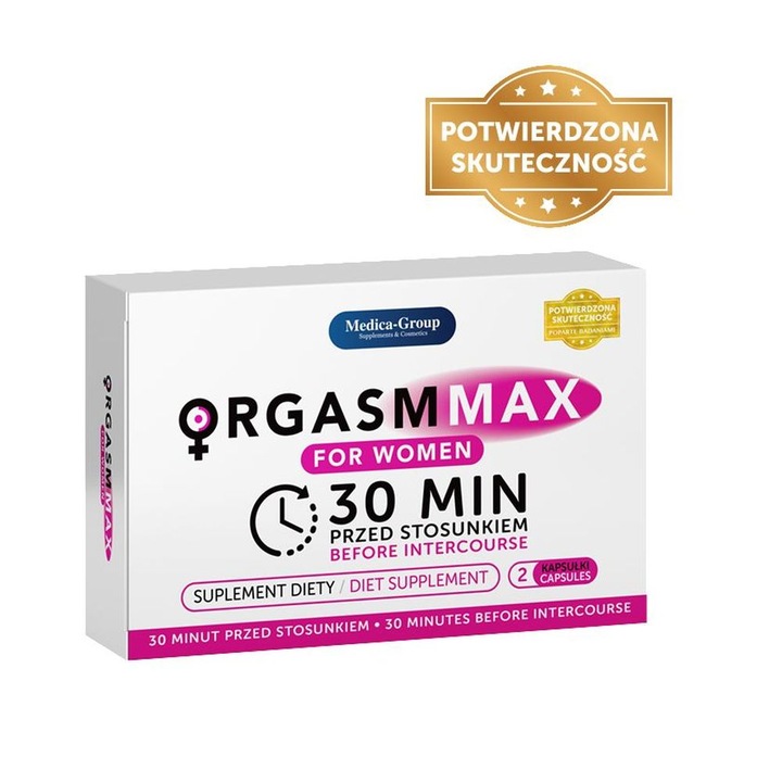 TABLETKI ORGASM MAX na ORGAZM i LIBIDO DLA KOBIET