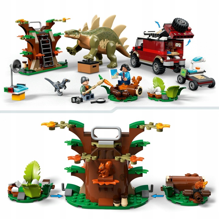 LEGO DINOZAURY 76965 Odkrycie stegozaura ZESTAW KLOCKI +TORBA NA PREZENT