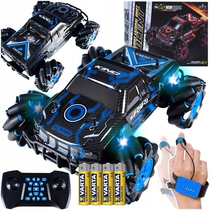 SAMOCHÓD Zdalnie STEROWANY RĘKĄ GESTAMI + na PILOT DUŻE AUTO 4X4 DRIFT CAR