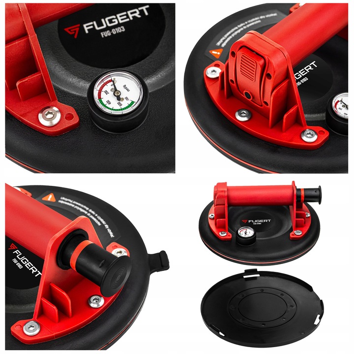 PRZYSSAWKA DO PŁYTEK PRZYSSAWKA PRÓŻNIOWA UCHWYT DO SZYB PŁYTEK GRESU 210MM