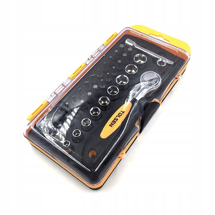 ZESTAW BITÓW I NASADEK Z AKCESORIAMI 38 SZTUK