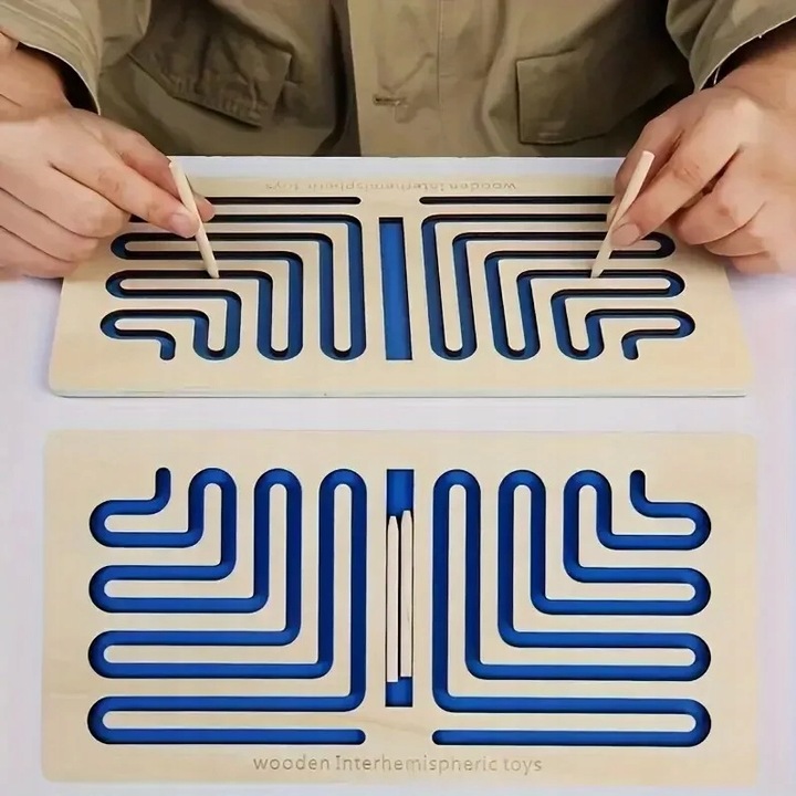 Trening Prawej i Lewej Półkuli Mózgu 3 tablice drewniane do treningu motory