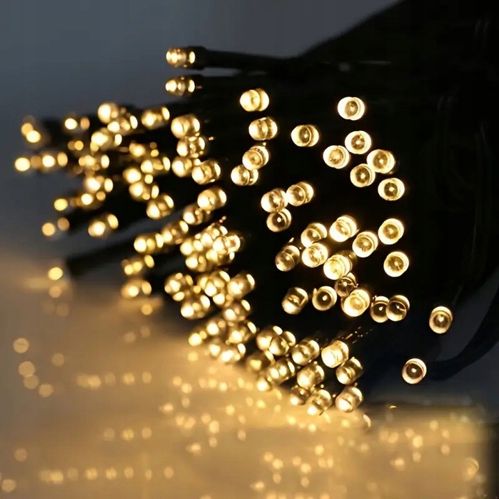 Ciepłe białe lampki choinkowe światełka zewnętrzne 1000LED 50m IP44 FLESH