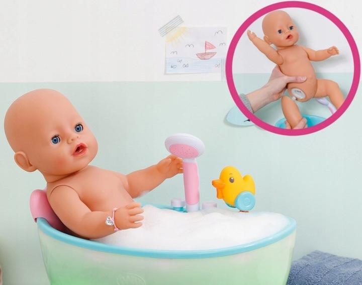 BABY born Interaktywna Lalka Emma Niemowlę 43 cm Bobas Akcesoria