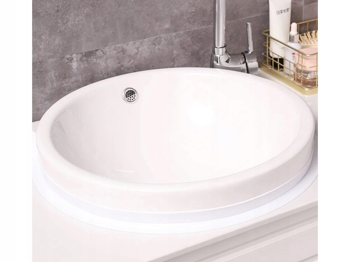 5X TAŚMA USZCZELNIAJĄCA DO WANNY BRODZIKA UMYWLKI ZLEWU 38mm X 3,2m MOCNA