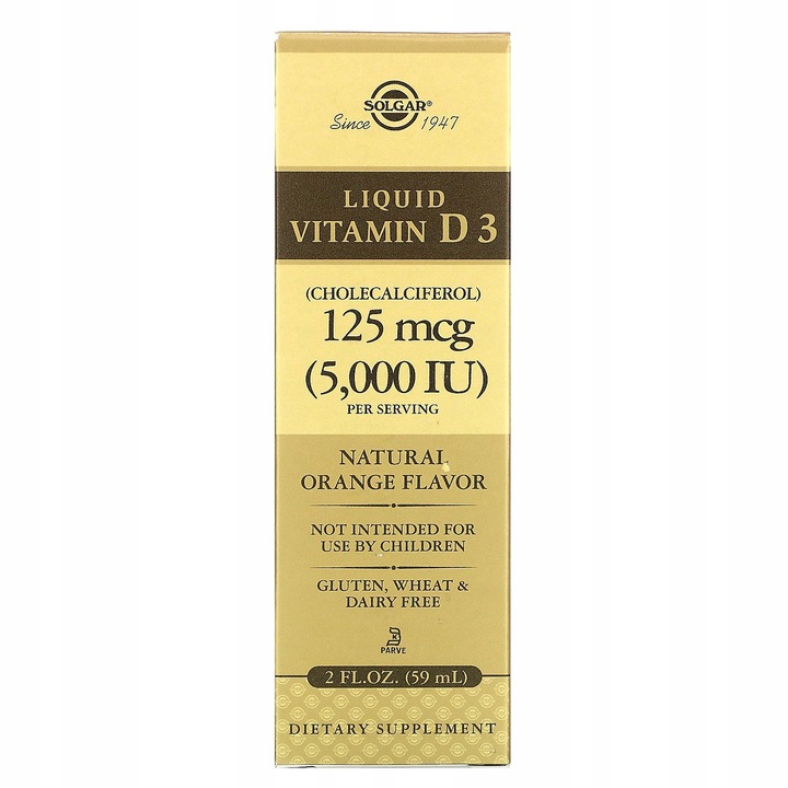 Solgar Witamina D3 w płynie 5000 IU 59 ml