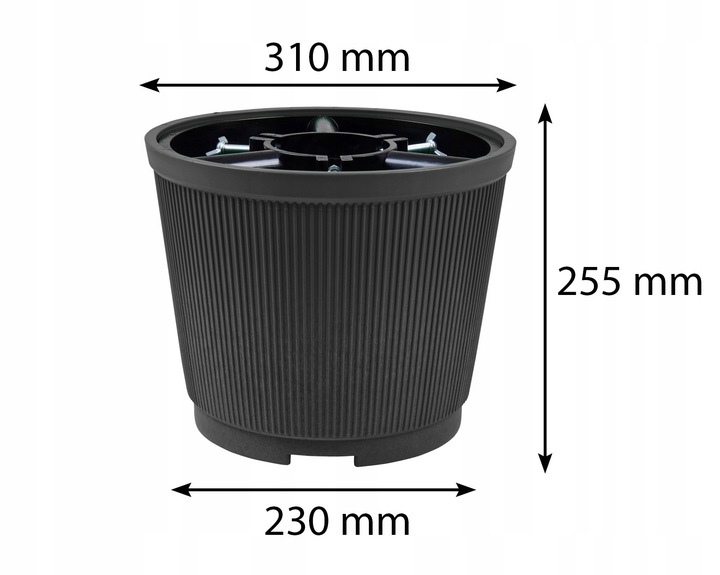 STOJAK POD CHOINKĘ - DONICA GRAFIT - LBS CH DON G UN