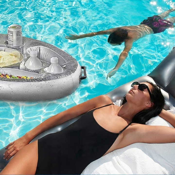 PŁYWAJĄCY STOLIK DO BASENU JACUZZI DMUCHANY BAREK NAPOJE DRINKI PRZEKĄSKI