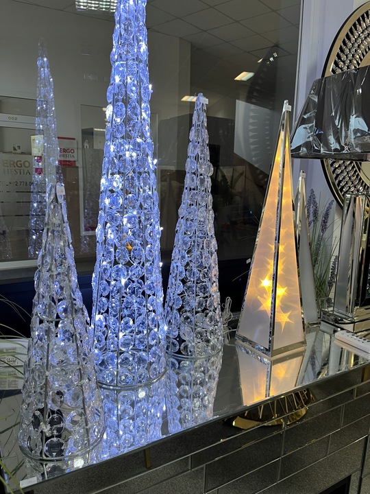 Stożek akrylowy Led kryształki 60 cm