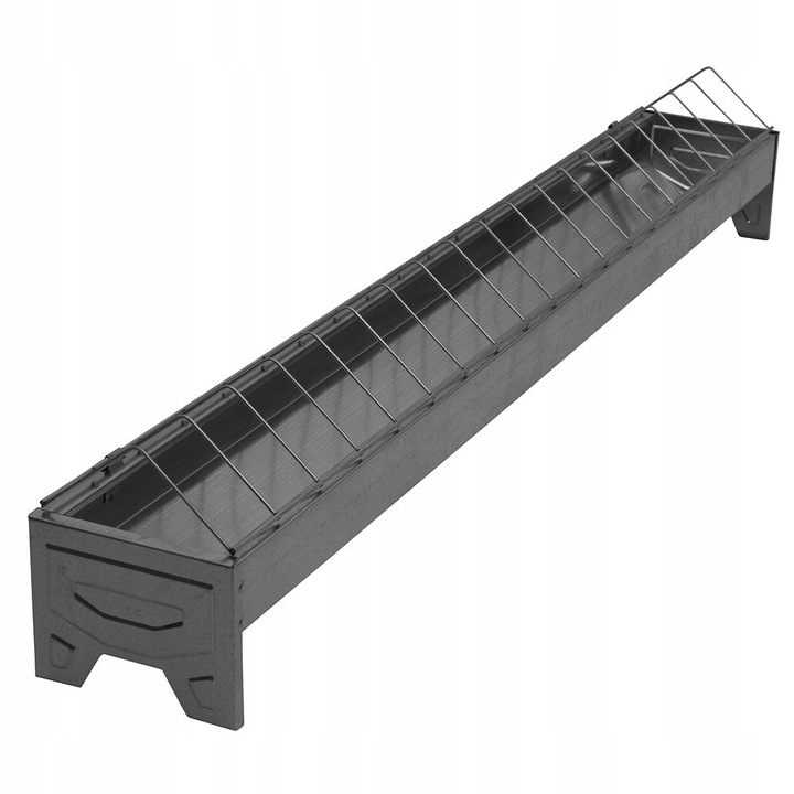 KARMIDŁO KORYTKO 100 CM DLA DROBIU OCYNK METALOWE