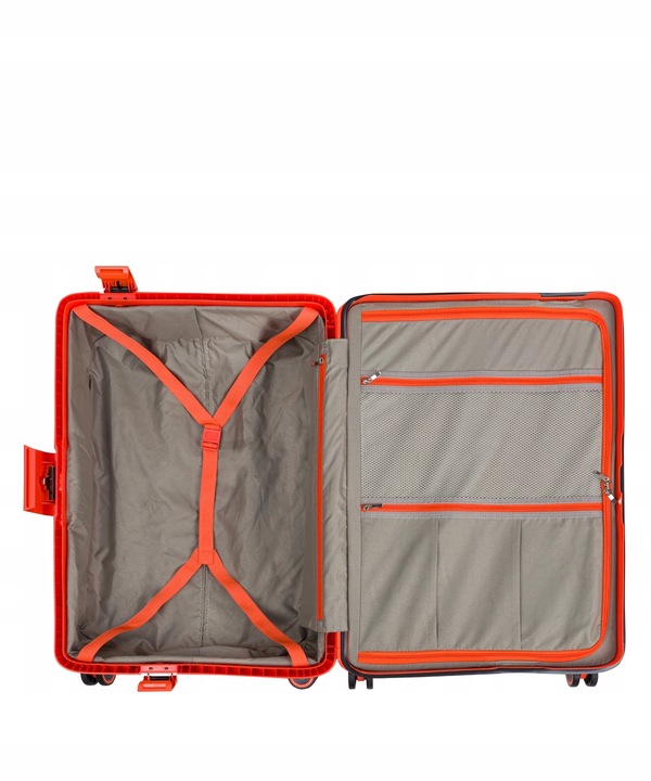 Walizka Średnia Podróżna Twarda Na Kółkach PUCCINI Pomarańczowa PP022B 9