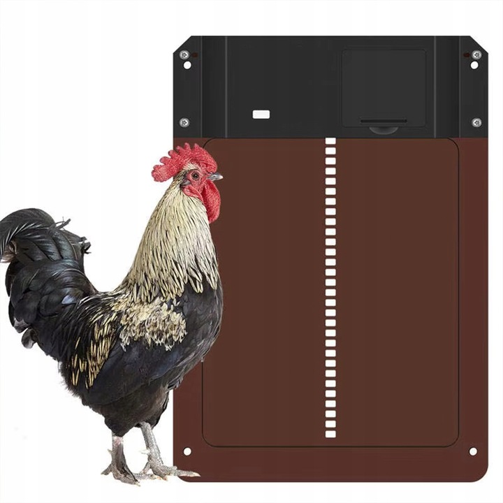 AUTOMATYCZNE DRZWI DO KURNIKA OTWIERANIE DRZWI IP45 Z CZUJNIKIEM ŚWIATŁA